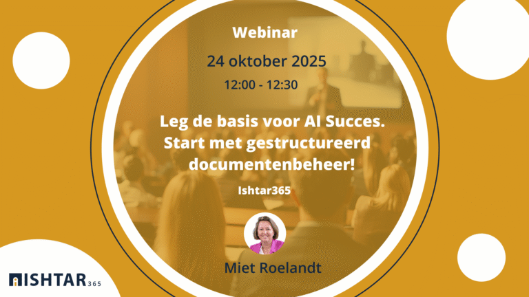 Webinar | Leg de basis voor AI Succes. Start met gestructureerd documentenbeheer.