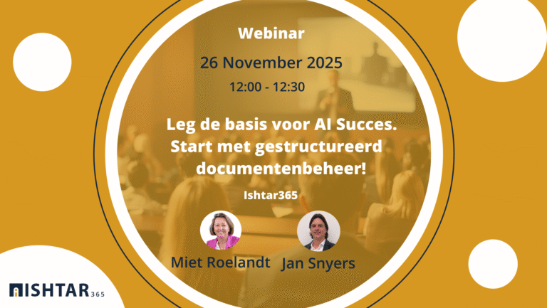 Webinar | Leg de basis voor AI Succes. Start met gestructureerd documentenbeheer.