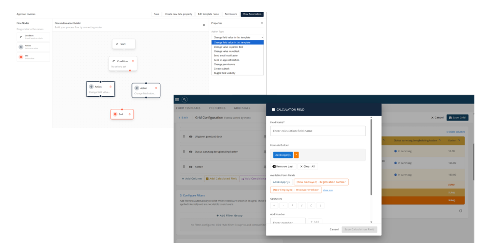 Datagrid et Flow Automation